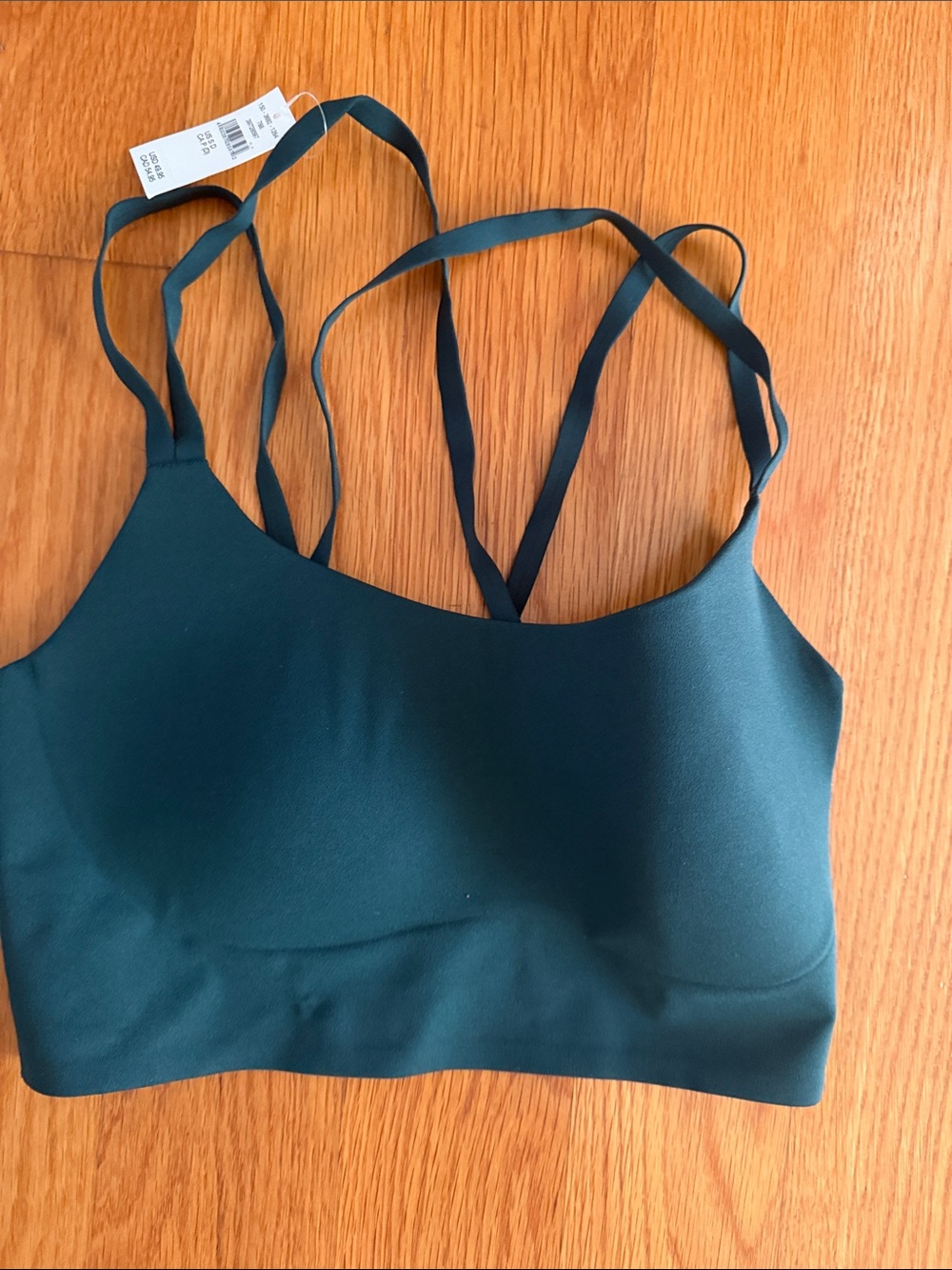 Offline by aerie Seamless Strappy Bralette in Deep Teal Padded New With Tag
